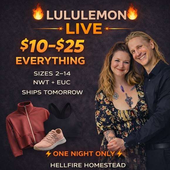 lululemon athletica Other - 🔥4/16 $10-$25 LULULEMON SHOW🔥✨LIVE SHOW FLYER 🎉 LIKE to be notified